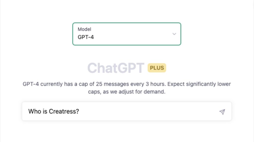 Read more about the article Who is Creatress: According to chat GPT